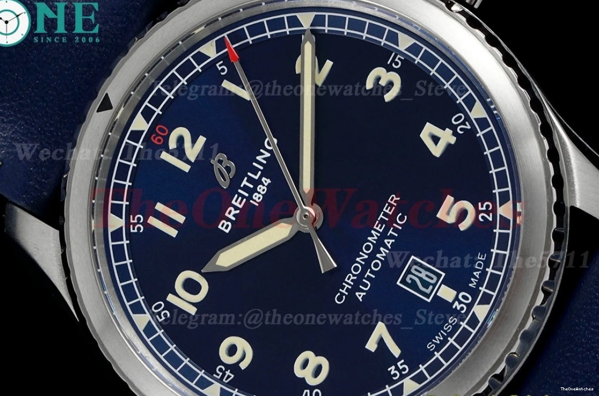 A2824 SS LE Aviator TF Blue 41mm 8 Dial 0214